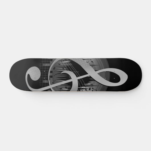 Mooie dun - zilver persoonlijk skateboard (Horizontaal)