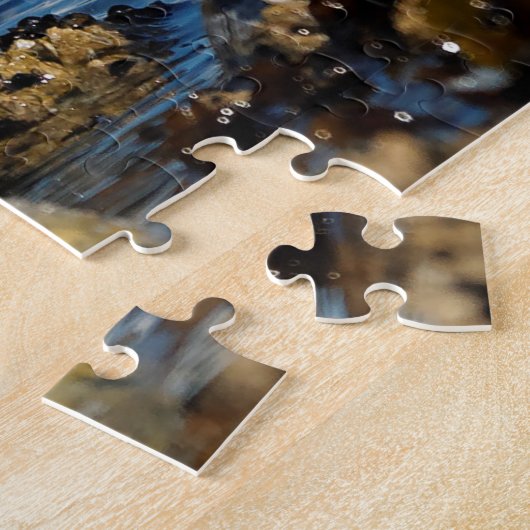 Mooie Dunlin Sandpiper Goes Solo op het strand Legpuzzel (Zijkant)
