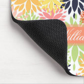 Mooie, dunne, florale illustratie patroon muismat (Hoek)