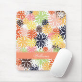 Mooie, dunne, florale illustratie patroon muismat (Met muis)