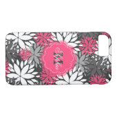 Mooie, dunne monogram floraal patroon Case-Mate iPhone case (Achterkant (Horizontaal))