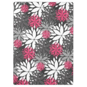 Mooie, dunne monogram floraal patroon klembord (Achterkant)