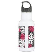 Mooie, dunne monogram floraal patroon waterfles  (Achterkant)
