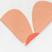 Mooie, dunne, monogrammen bloemen pastelwit fleece deken (Hoek)