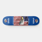 Mooie Eagle, de Amerikaanse vlag, patriottisch Persoonlijk Skateboard (Horizontaal)