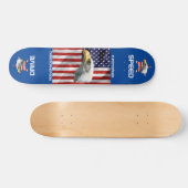 Mooie Eagle, de Amerikaanse vlag, patriottisch Persoonlijk Skateboard (Horizontaal)