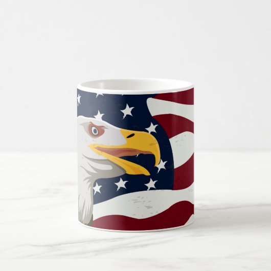 Mooie Eagle en Vlag Coffee-Mok VS Koffiemok (Center)