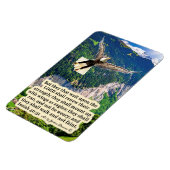 Mooie Eagle Schrift Magneet Jesaja 40:31 (Linkerzijde)