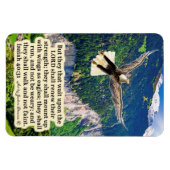 Mooie Eagle Schrift Magneet Jesaja 40:31 (Horizontaal)