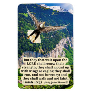 Mooie Eagle Schrift Magneet Jesaja 40:31