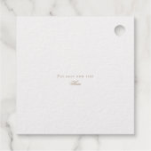 Mooie echte goudolie met ketting Floral bedankt Bedankjes Labels (Achterkant)