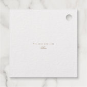 Mooie echte goudolie met ketting Floral bedankt Bedankjes Labels (Achterkant)