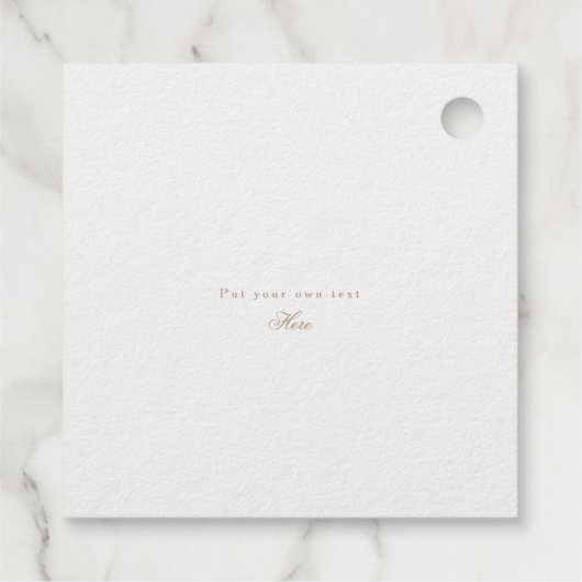 Mooie echte goudolie met ketting Floral bedankt Bedankjes Labels (Achterkant)