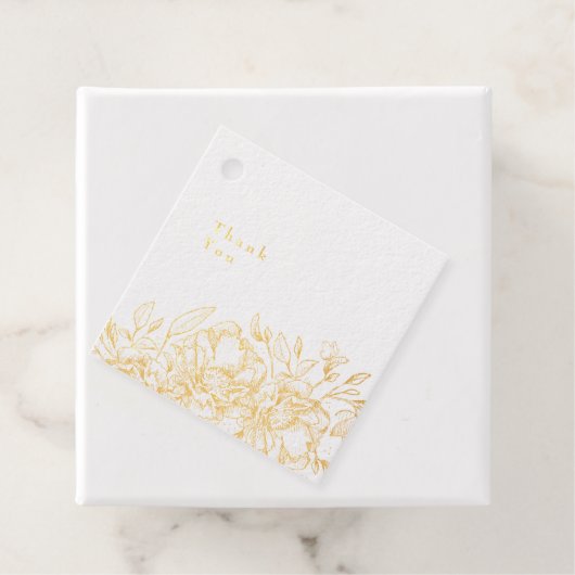 Mooie echte goudolie met ketting Floral bedankt Bedankjes Labels (Met doos)