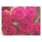 Mooie echte rode rozen print tafelkleed (Voorkant (Horizontaal))