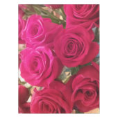 Mooie echte rode rozen print tafelkleed (Voorkant)