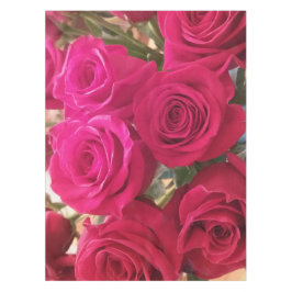 Mooie echte rode rozen print tafelkleed