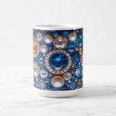 Mooie Edelstenen Diamanten Saffieren Parels Koffiemok (Center)