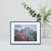 Mooie Edinburgh Castle Bonnie Schotland kunst Briefkaart (Staand voorkant)