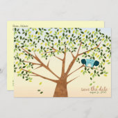 Mooie Eekhoorn Boom Bewaar de Datum Save The Date (Voorkant / Achterkant)