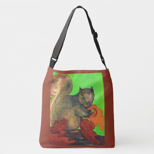 mooie eekhoorn crossbody tas (Achterkant)