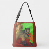mooie eekhoorn print crossbody tas (Achterkant)