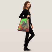 mooie eekhoorn print crossbody tas (Op model)