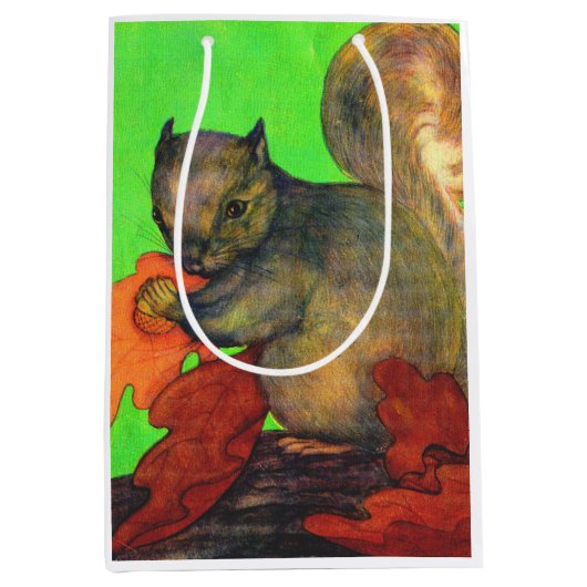 mooie eekhoorn print medium cadeauzakje (Voorkant)