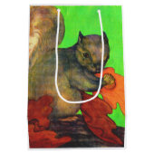 mooie eekhoorn print medium cadeauzakje (Achterkant)
