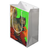 mooie eekhoorn print medium cadeauzakje (Achterkant Gekanteld)