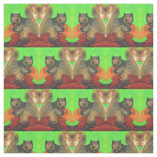 mooie eekhoorn stof (Swatch)