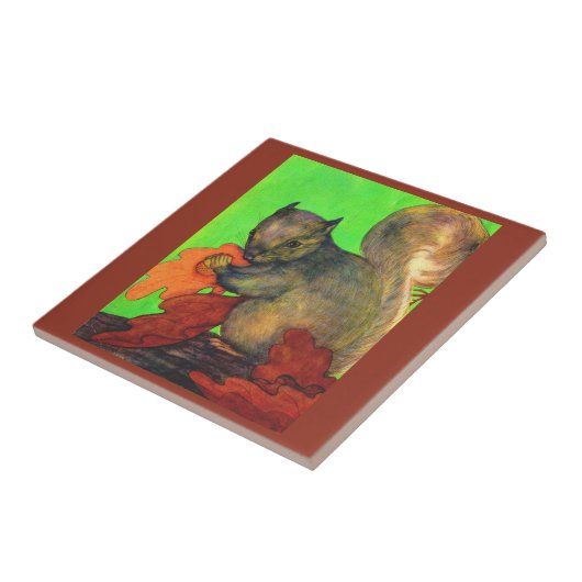 mooie eekhoorn tegeltje (Zijkant)