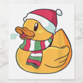 Mooie Eend Glanzende Wijn of Wijnetiketten  Etiket (Enkel label)