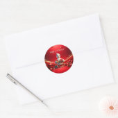 Mooie Eend Kerstmis Vakantie Sticker (Envelop)