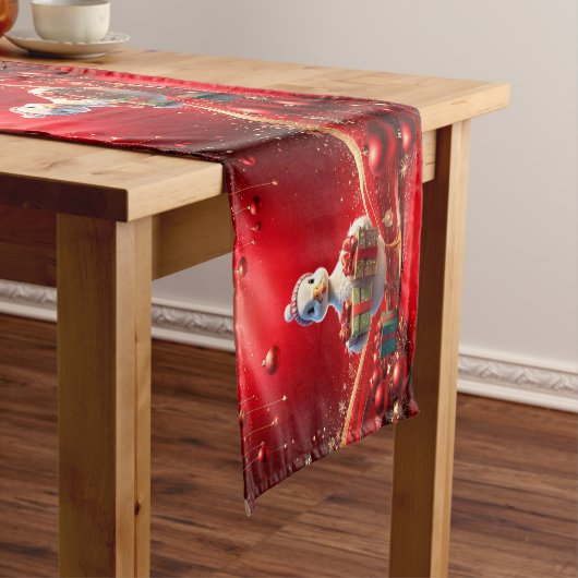 Mooie Eend Kerstvakantie Tafel Runner Medium Tafelloper (Voorbeeld)
