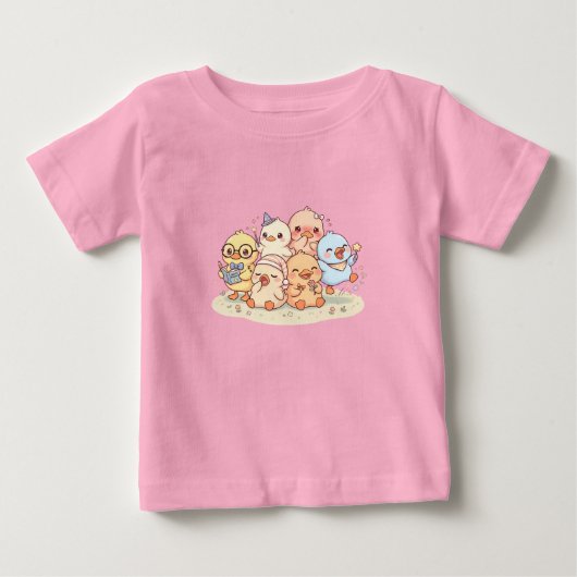 Mooie Eenden Vrienden Kinderen T-Shirt (Voorkant)