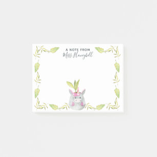 Mooie Eenhoorn Bloempot Gepersonaliseerde Notitie Post-it® Notes