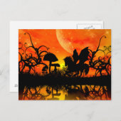 Mooie eenhoorn briefkaart (Voorkant / Achterkant)