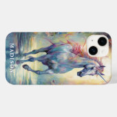 Mooie Eenhoorn Custom Name Sjabloon Case-Mate iPhone Case (Achterkant (horizontaal))