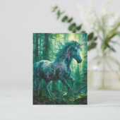 Mooie Eenhoorn in een Bos Briefkaart (Staand voorkant)