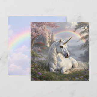 Mooie Eenhoorn, Kasteel en Regenboog  Kaart