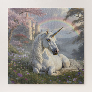 Mooie Eenhoorn, Kasteel en Regenboog  Legpuzzel