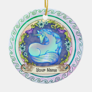 Mooie Eenhoorn Keramisch Ornament