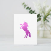 Mooie eenhoorn - Kies achtergrondkleur Briefkaart (Staand voorkant)