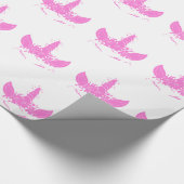 Mooie eenhoorn kop - Kies achtergrondkleur Cadeaupapier (Hoek)