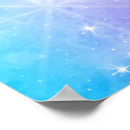 Mooie Eenhoorn met Ballon Poster Welkomstbord (Hoek)