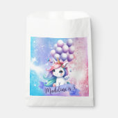 Mooie Eenhoorn met Ballonnen Papier Favoriet Tasse Bedankzakje (Voorkant)