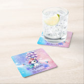 Mooie Eenhoorn met Ballonnen Papier Onderzetters (Insitu)