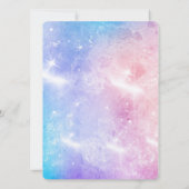 Mooie Eenhoorn met Ballonnen Thema Uitnodigingen (Achterkant)