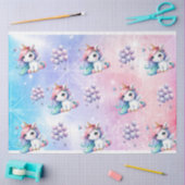 Mooie Eenhoorn met Ballonnen Tissue Paper Tissuepapier (Craft)